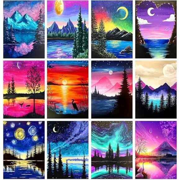 12 Pack Diamond Painting Kits for Adults 5D Diamond Art Kit Paint by Number - Picture 7 of 7